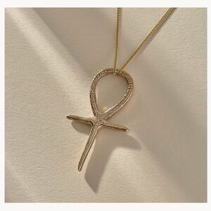 Catori Life Gold Ankh Necklace 18” Bronze
